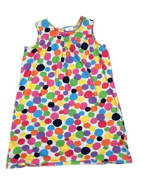 Hanna Andersson Dress Girls 150 / 12 Colorful Vibrant All Over Polka Dot Playful